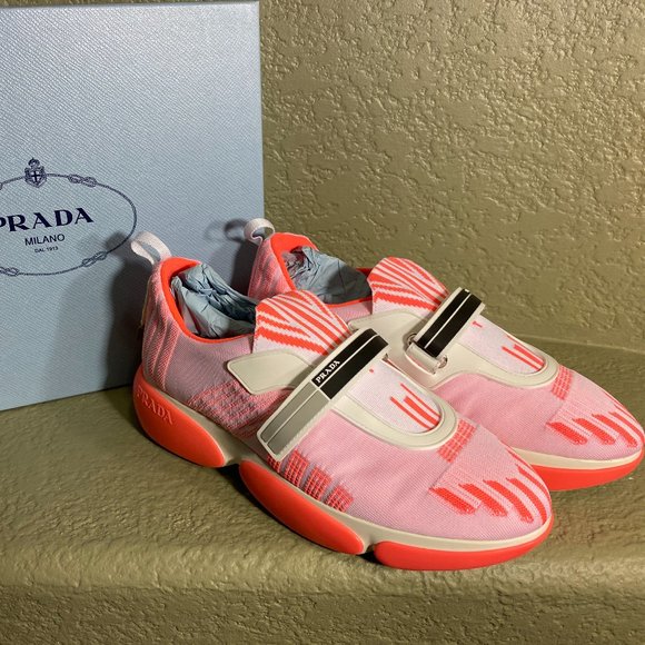 Prada Women's Trainers NIB (coral) size 38 - Picture 7 of 8